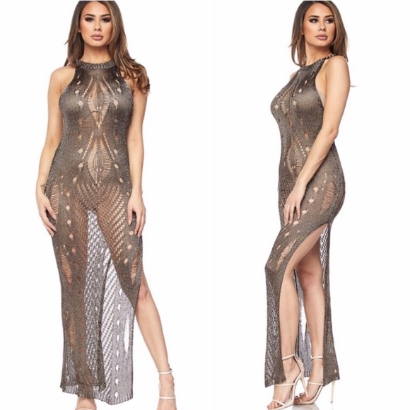 ▪️Mesh Knit Maxi Dress - Picture 2 of 7